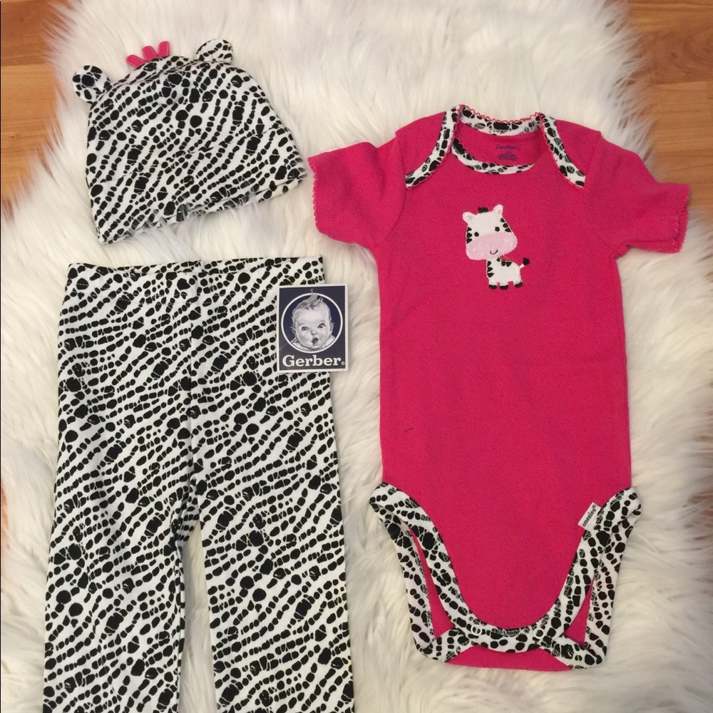 Cow 3 piece outfit 12 month
